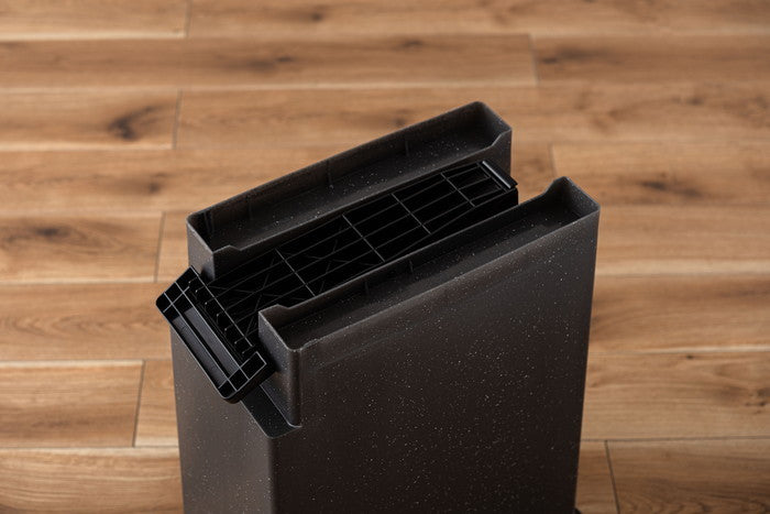 トラッシュカン 45L ブラック グレー W26.5×D45.5×H55.5  azu-lfs-861の画像