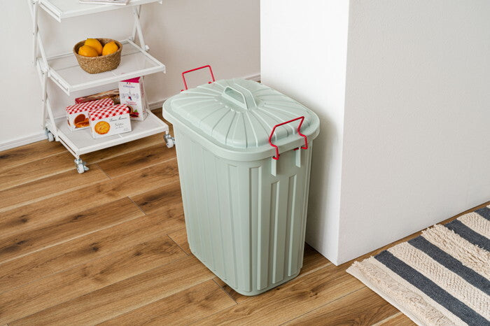 タフカン60L ブルーグレー ブラウン チャコールグレー ホワイト W36×D55.4×H62.2 ゴミ箱 スリム ごみ箱 ダストボックス 分別 ポリエチレン プラスチック 丈夫 頑丈 シンプル 耐衝撃 野外 屋外 室外 割れにくい 日本製 メイドインジャパン 国産 フタ付き 蓋付き ロック カバーセイバー 持ち運び 軽い 軽量 お手入れ簡単 おしゃれ モダン 北欧 角丸 安全 azu-lfs-938の画像