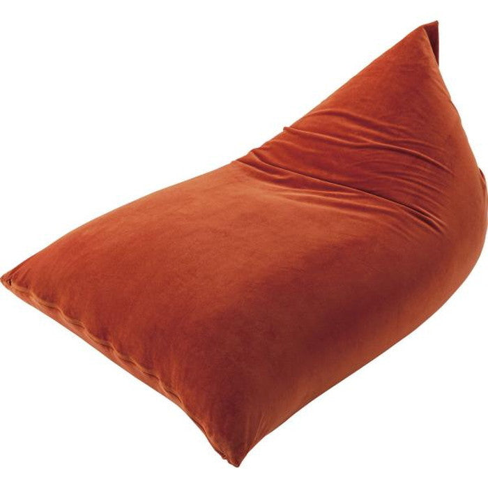 ビーズクッション グレー オレンジ W75×D110×H50 ビーズクッション クッション フィット マイクロビーズ 座椅子 ソファ くつろぎ 楽 おおきい 1人暮らし リビング かわいい カラフル オレンジ グレー azu-lss-801の画像