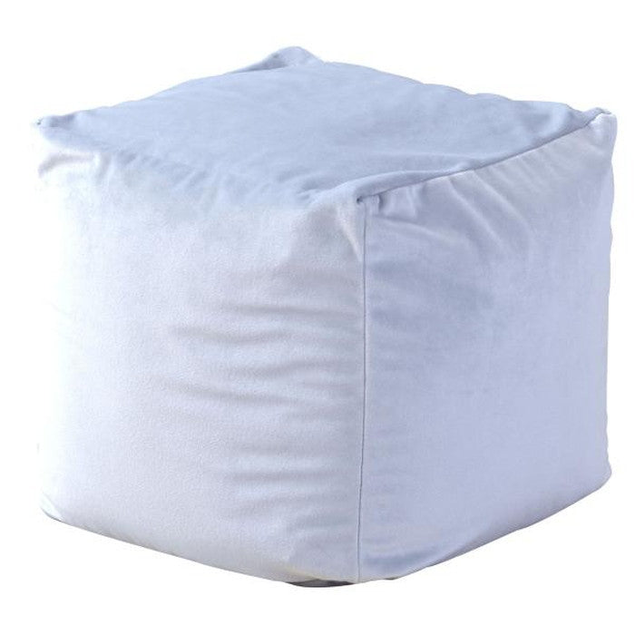 ミニビーズクッション シャンパンピンク W30×D30×H30 ビーズクッション ミニ クッション 座椅子 自立型 ミニテーブル サイドテーブル マイクロビーズ ベロア かわいい ピンク ライトグレー 北欧 シンプル キューブ型 四角 azu-lss-803の画像