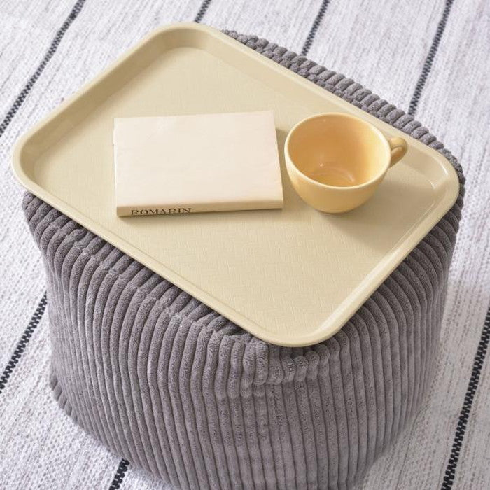 ミニビーズクッション ベージュ グレー ネイビー ホワイト W30×D30×H30 クッション ビーズクッション ミニビーズクッション コーデュロイ キューブ型 四角 カバーロング ダブルファスナー マイクロビーズ 持ち運び 軽い コンパクト シンプル ナチュラル ベージュ グレー ネイビー azu-lss-804の画像