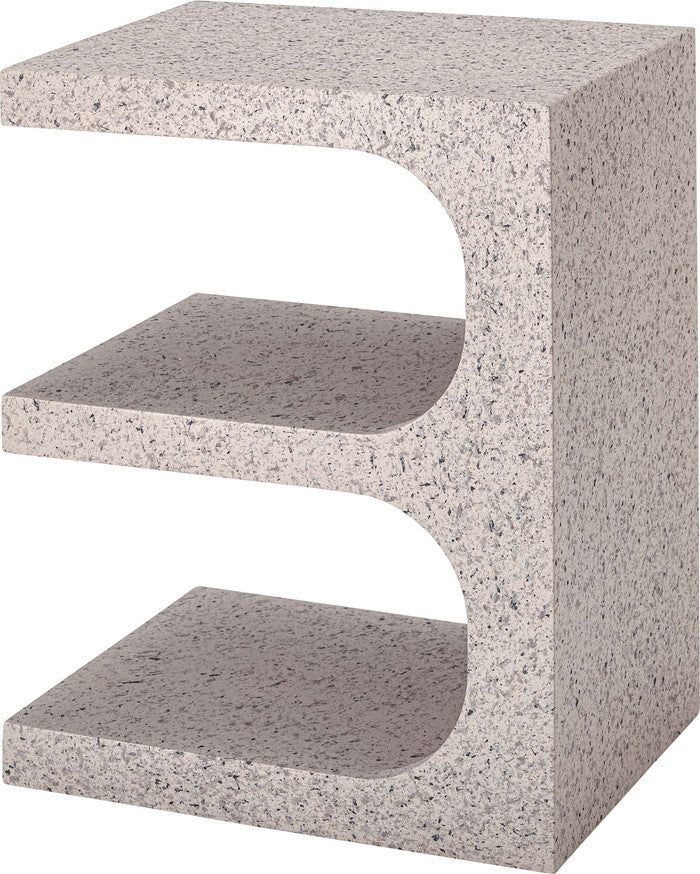 サイドテーブル ライトグレー ホワイト W40×D32×H50  azu-mar-14の画像