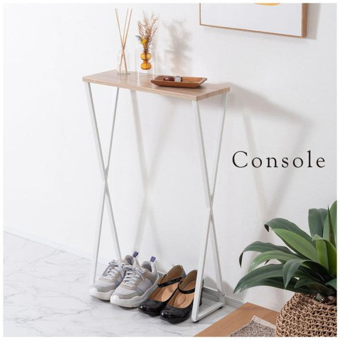 コンソール ダークグレー ホワイト W51×D19×H81  azu-mip-16の画像