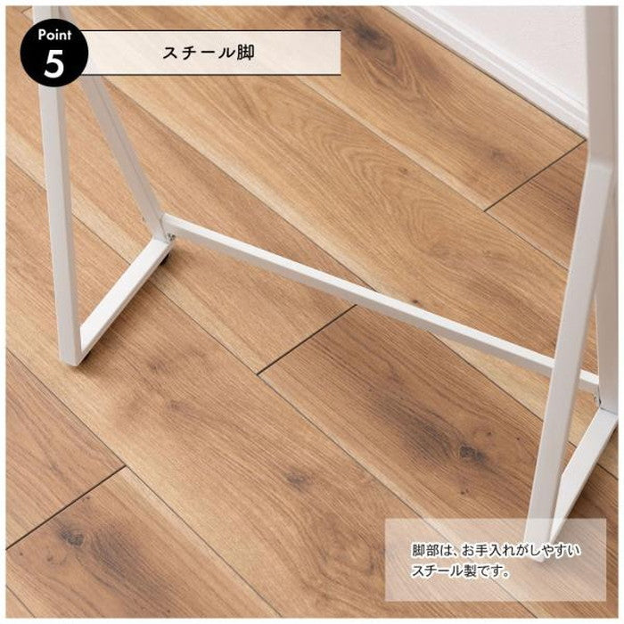 コンソール ダークグレー ホワイト W51×D19×H81  azu-mip-16の画像