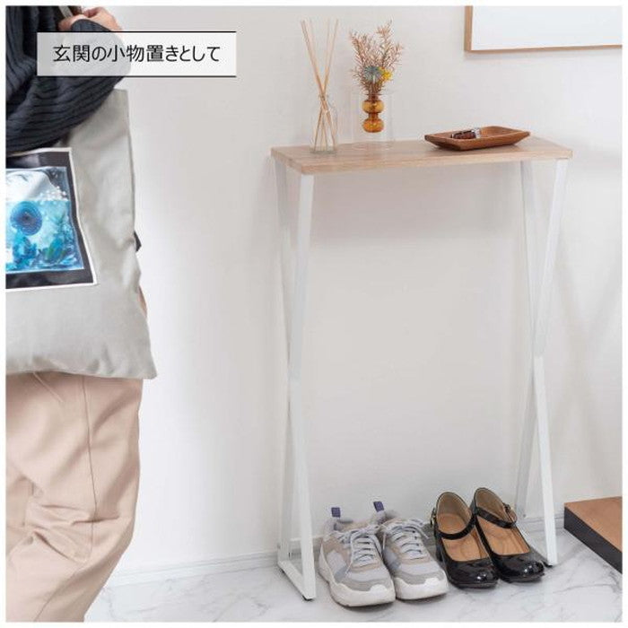 コンソール ダークグレー ホワイト W51×D19×H81  azu-mip-16の画像