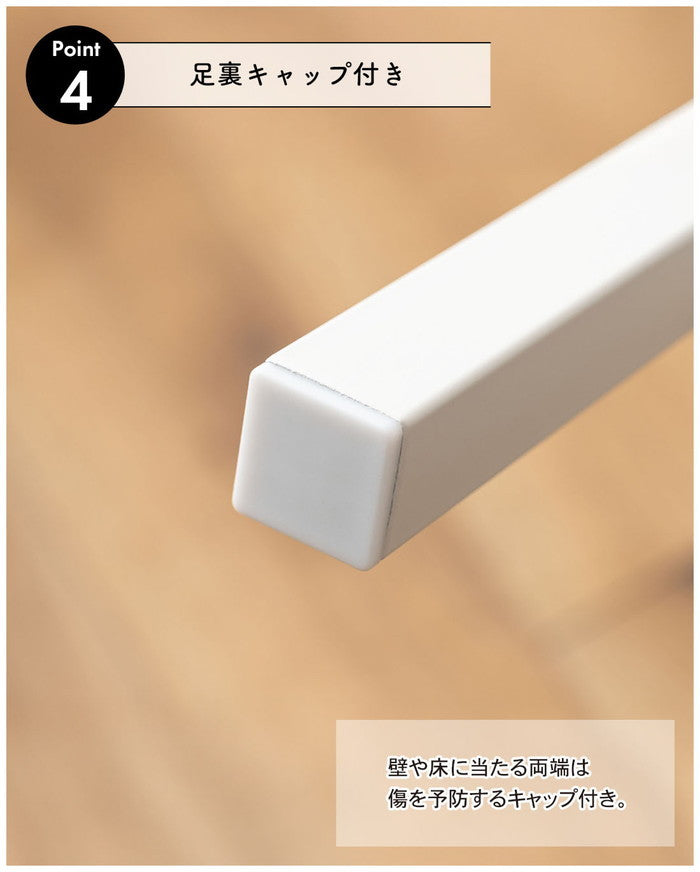 ラダーハンガー ダークグレー ホワイト W40×D2×H150.5  azu-mip-17の画像