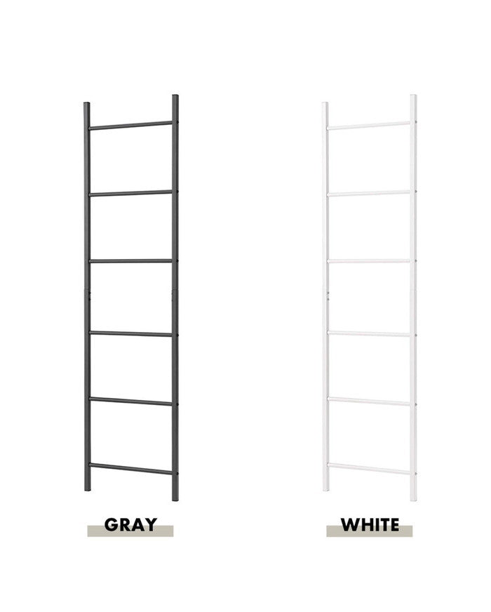 ラダーハンガー ダークグレー ホワイト W40×D2×H150.5  azu-mip-17の画像
