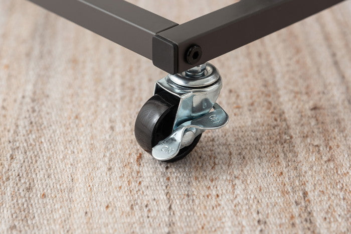 サイドテーブル ダークグレー ホワイト W36.5×D44×H55  azu-mip-18の画像