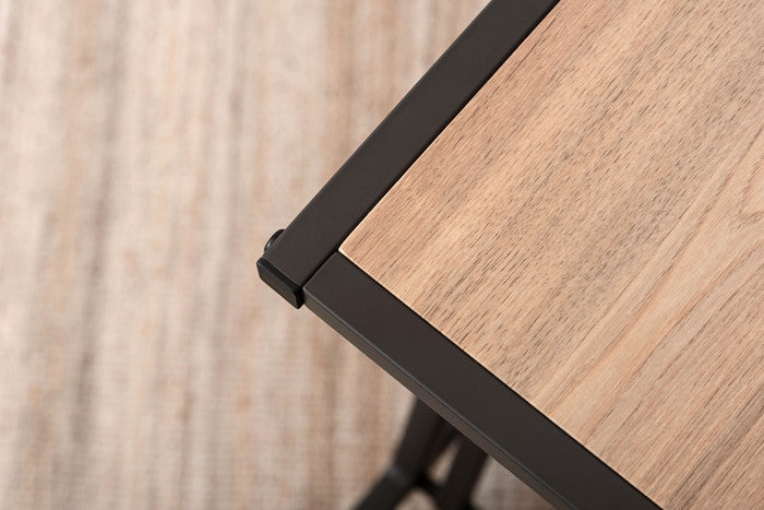 サイドテーブル ダークグレー ホワイト W36.5×D44×H55  azu-mip-18の画像