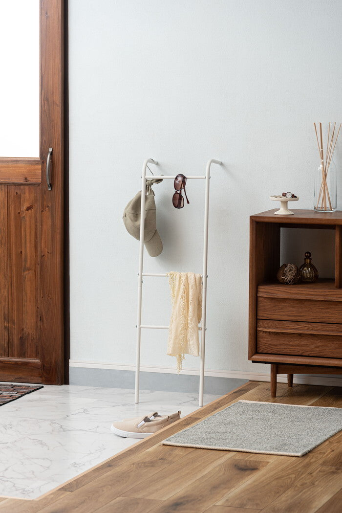 ハンガー ダークグレー グレー ホワイト W30×D15×H100 ハンガー 高さ100cm 壁掛け 洋服掛け 部屋干し ディスプレイ 玄関 スチール 見せる収納 スリム シンプル 軽量 ダークグレー azu-mip-23の画像