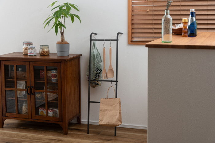  ハンガー ダークグレー グレー ホワイト W30×D15×H100 ハンガー 高さ100cm 壁掛け 洋服掛け 部屋干し ディスプレイ 玄関 スチール 見せる収納 スリム シンプル 軽量 ダークグレー azu-mip-23の画像