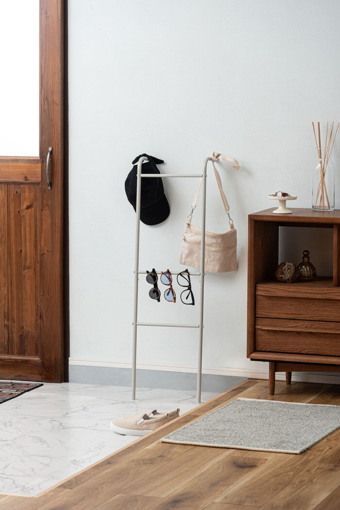 ハンガー ダークグレー グレー ホワイト W30×D15×H100 ハンガー 高さ100cm 壁掛け 洋服掛け 部屋干し ディスプレイ 玄関 スチール 見せる収納 スリム シンプル 軽量 ダークグレー azu-mip-23の画像