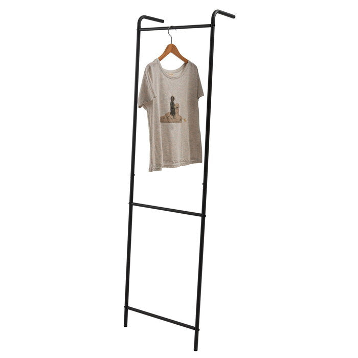 ハンガー ダークグレー グレー ホワイト W49.5×D21×H163 ハンガー 高さ163cm 壁掛け 洋服掛け 部屋干し ディスプレイ 玄関 スチール 見せる収納 スリム シンプル 軽量 ダークグレー azu-mip-24の画像