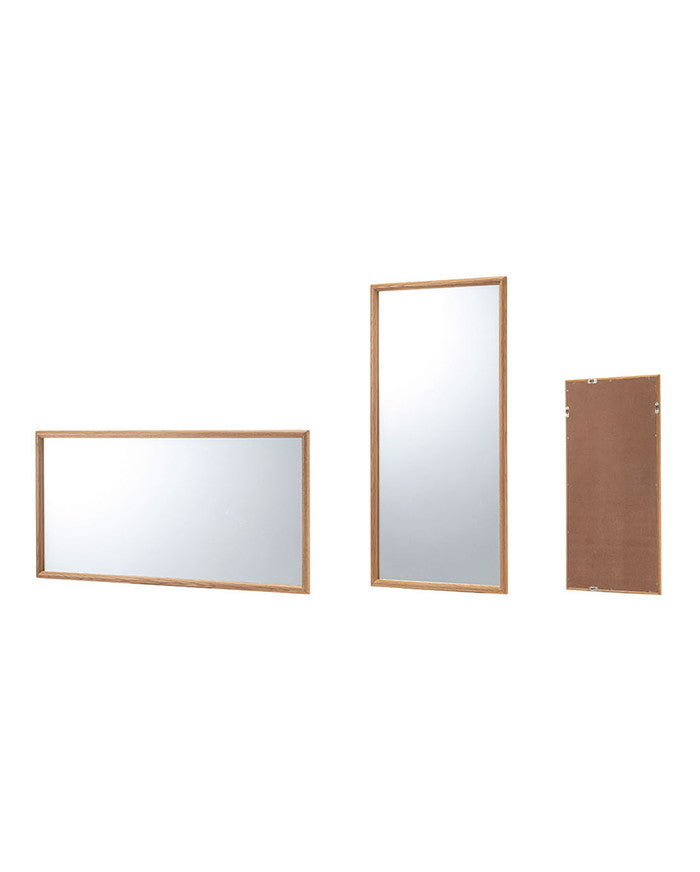 ウォールミラー 壁掛けミラー ナチュラル W80×D40×H3  azu-mtk-310の画像