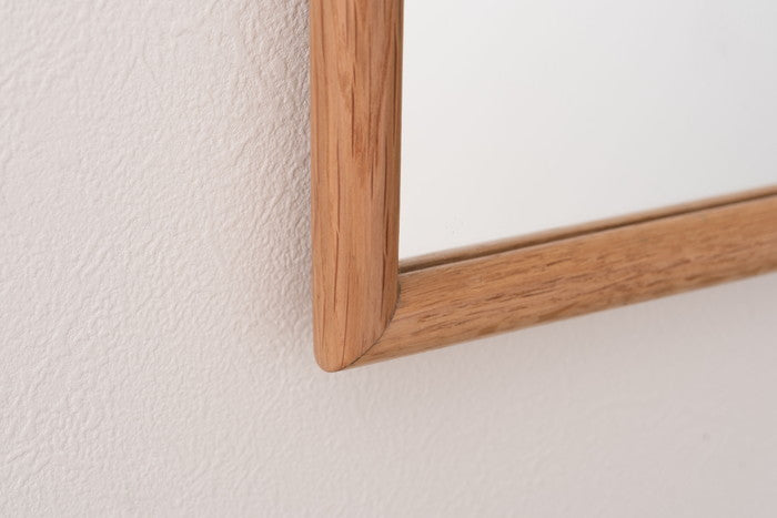 ウォールミラー 壁掛けミラー ナチュラル W80×D40×H3  azu-mtk-310の画像
