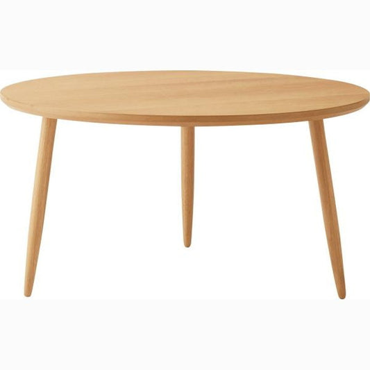 ラウンドテーブルL ナチュラル W70×D70×H36 円形 サイドテーブル ネストテーブル テーブル コンパクト シンプル ナチュラル 北欧 かわいい おしゃれ 丸型 ラウンド 木製 天然木 3本脚 インテリア 一人暮らし ソファ azu-mtk-322の画像