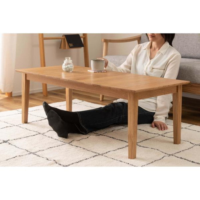 リビングテーブル センターテーブル ナチュラル W110×D50×H38  azu-mtk-341の画像