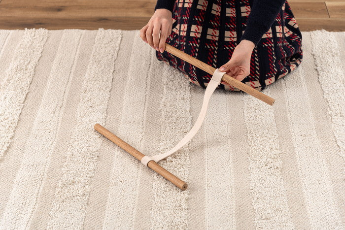 タオルハンガー ナチュラル W46×D42×H90  azu-mtk-352の画像