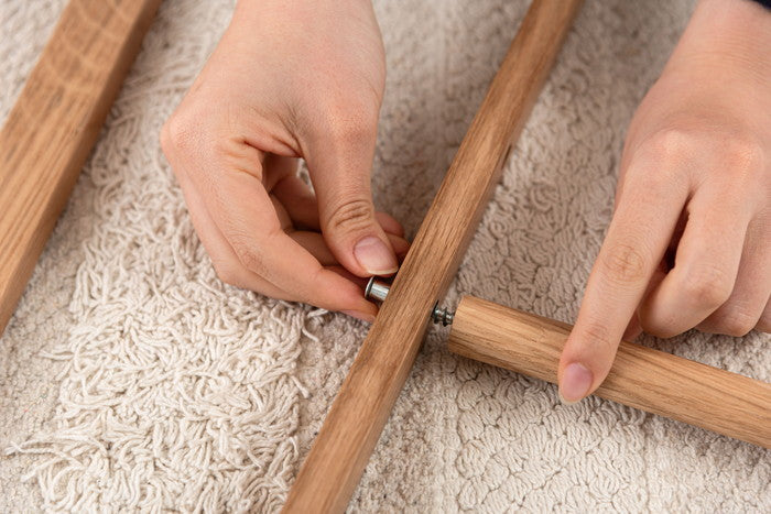 タオルハンガー ナチュラル W46×D42×H90  azu-mtk-352の画像