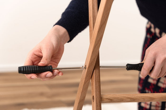 タオルハンガー ナチュラル W46×D42×H90  azu-mtk-352の画像