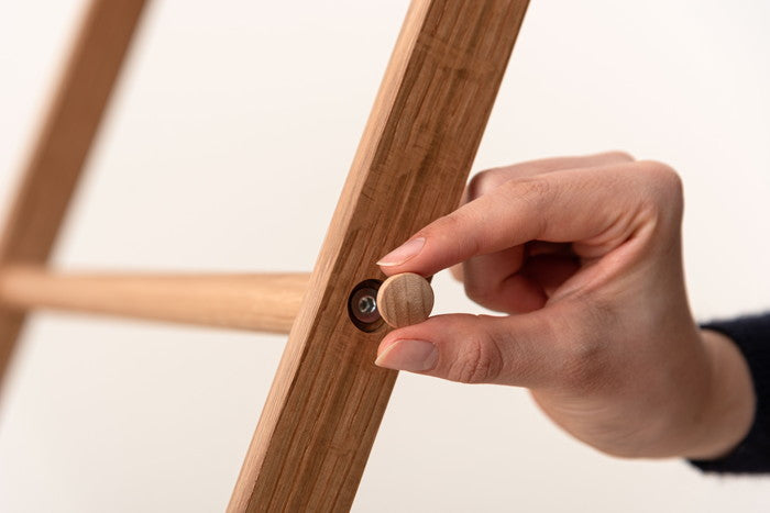 タオルハンガー ナチュラル W46×D42×H90  azu-mtk-352の画像