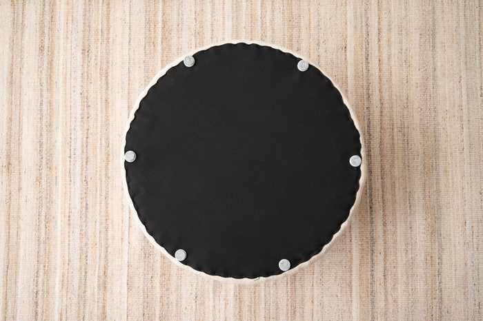 スツール ベージュ チャコールグレー グレージュ W45×D45×H37  azu-mys-605の画像