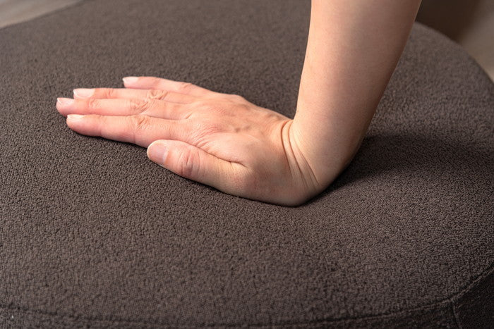 スツール ベージュ チャコールグレー グレージュ W60×D50×H33  azu-mys-607の画像