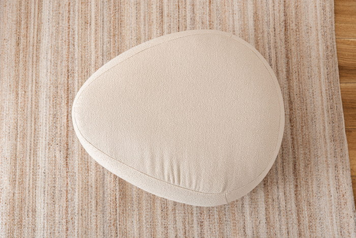 スツール ベージュ チャコールグレー グレージュ W60×D50×H33  azu-mys-607の画像