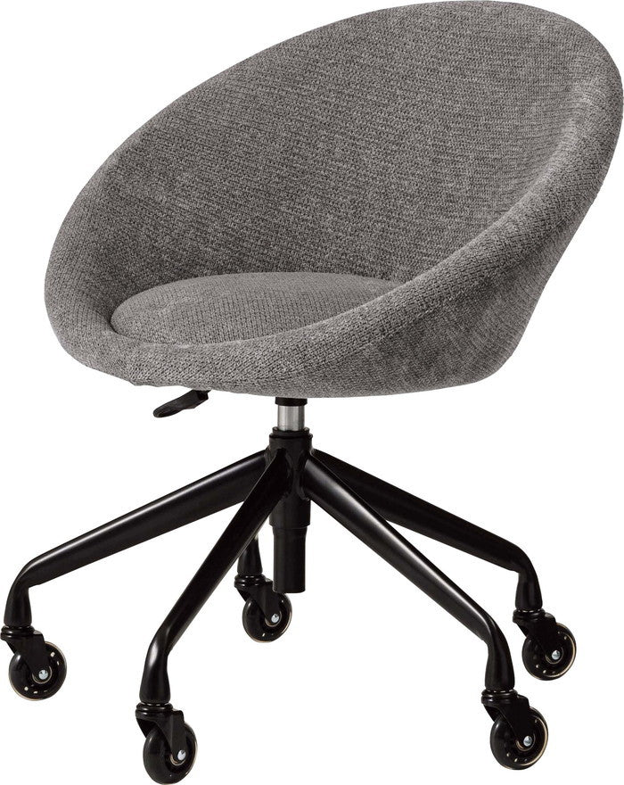 デスクチェア グレーブラウン ライトグレー W62×D63×H71~77×SH44~50  azu-mys-701の画像