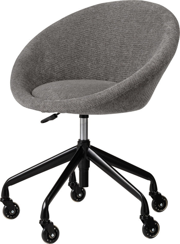 デスクチェア グレーブラウン ライトグレー W62×D63×H71~77×SH44~50  azu-mys-701の画像