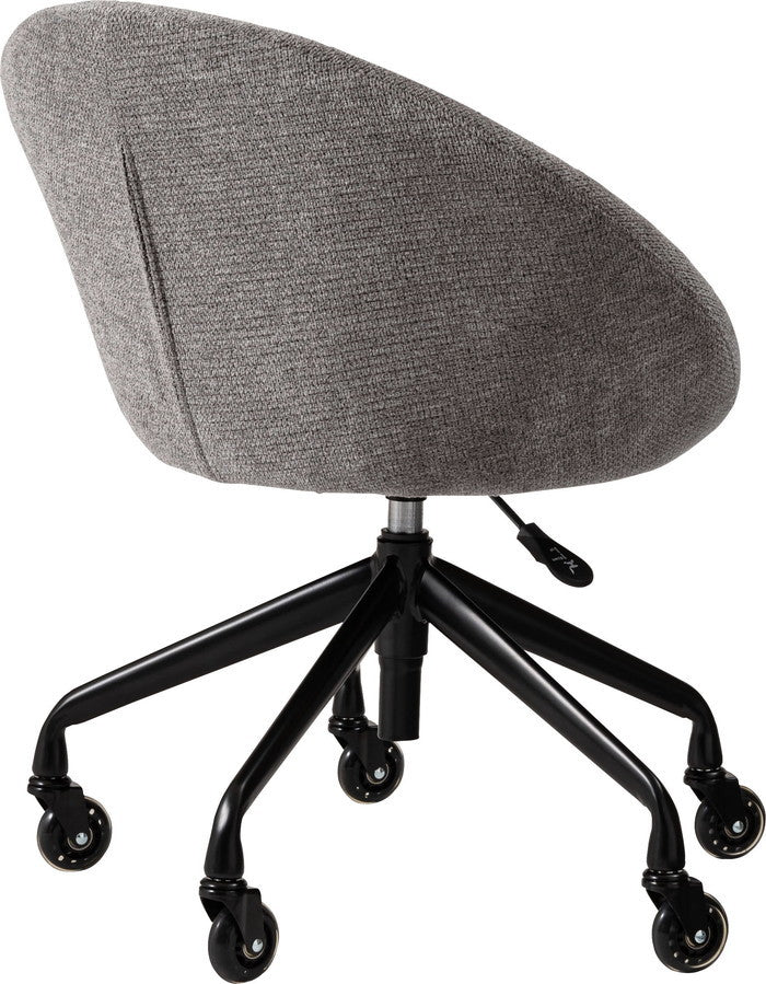 デスクチェア グレーブラウン ライトグレー W62×D63×H71~77×SH44~50  azu-mys-701の画像