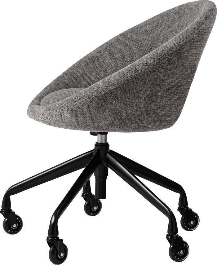 デスクチェア グレーブラウン ライトグレー W62×D63×H71~77×SH44~50  azu-mys-701の画像