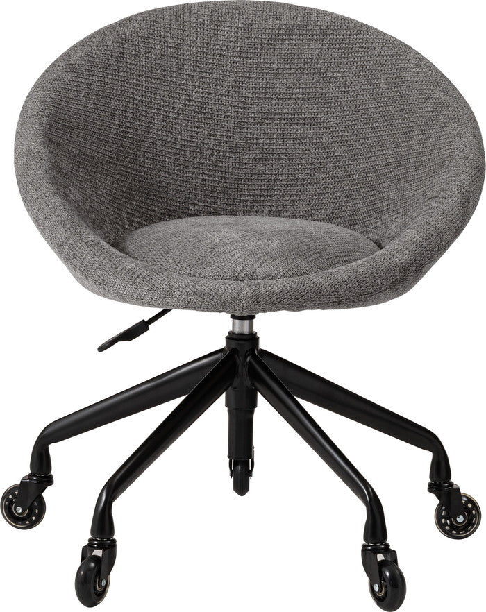 デスクチェア グレーブラウン ライトグレー W62×D63×H71~77×SH44~50  azu-mys-701の画像