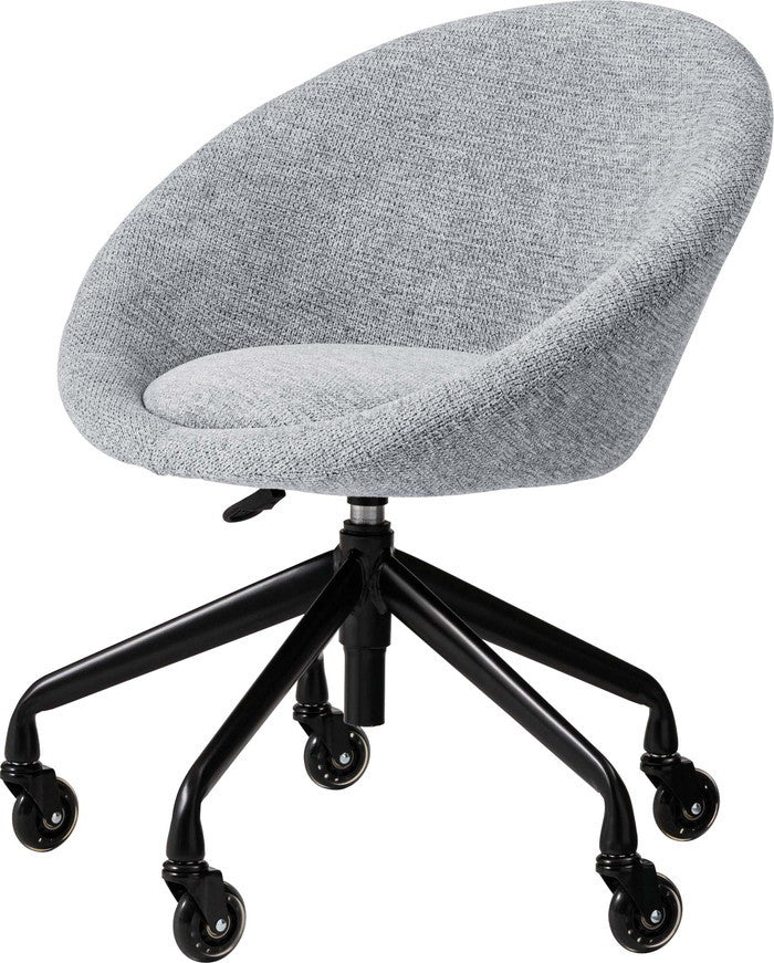 デスクチェア グレーブラウン ライトグレー W62×D63×H71~77×SH44~50  azu-mys-701の画像