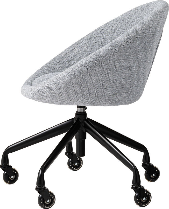 デスクチェア グレーブラウン ライトグレー W62×D63×H71~77×SH44~50  azu-mys-701の画像