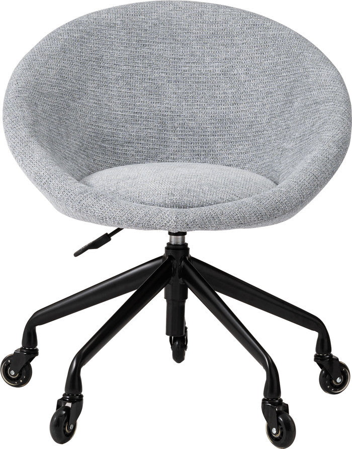 デスクチェア グレーブラウン ライトグレー W62×D63×H71~77×SH44~50  azu-mys-701の画像