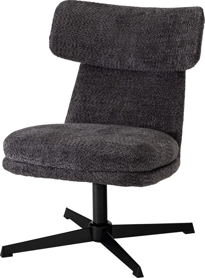 ラウンジチェア ダークグレー ライトグレー W55×D68×H80×SH40  azu-mys-702の画像