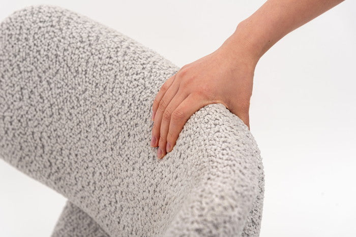 ラウンジチェア ダークグレー ライトグレー W55×D68×H80×SH40  azu-mys-702の画像