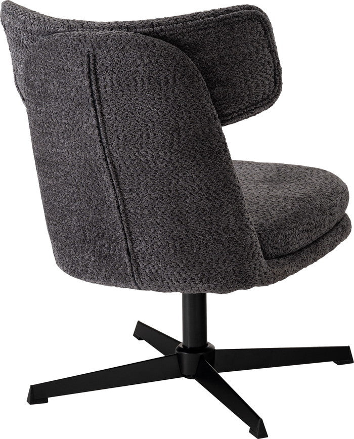 ラウンジチェア ダークグレー ライトグレー W55×D68×H80×SH40  azu-mys-702の画像