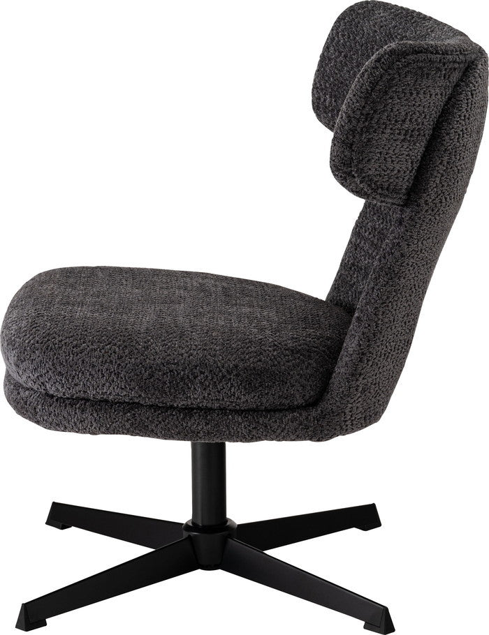 ラウンジチェア ダークグレー ライトグレー W55×D68×H80×SH40  azu-mys-702の画像