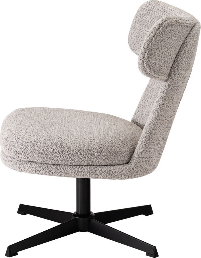 ラウンジチェア ダークグレー ライトグレー W55×D68×H80×SH40  azu-mys-702の画像