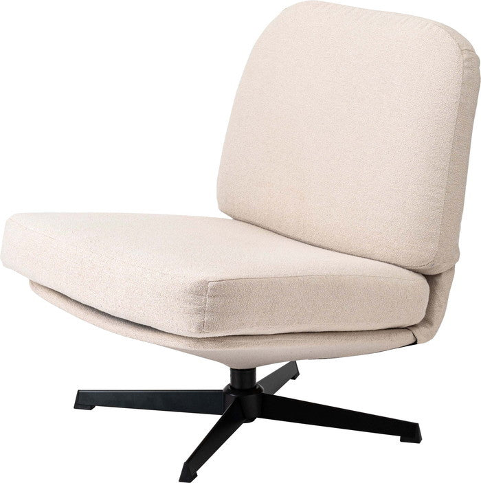 ラウンジチェア ベージュ チャコールグレー グレージュ W64×D82×H75×SH38  azu-mys-703の画像