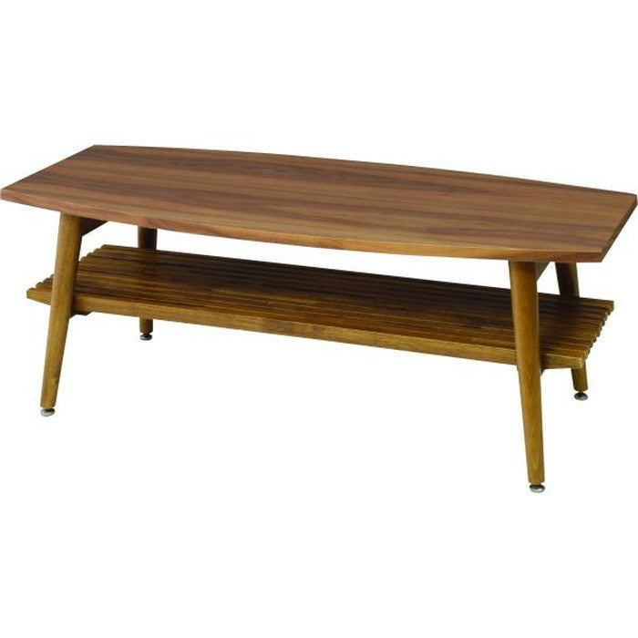 アポロ フォールディングテーブル ブラウン W105×D45×H38  折りたたみ 折り畳み azu-net-614の画像