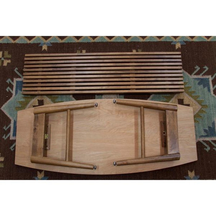 アポロ フォールディングテーブル ブラウン W105×D45×H38  折りたたみ 折り畳み azu-net-614の画像