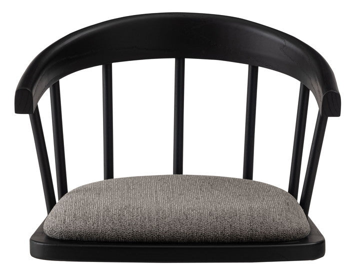 フロアチェア グレー ホワイト W56×D52×H34×SH7  azu-noc-53の画像