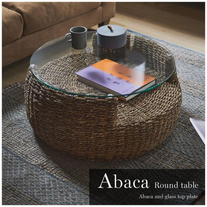 アバカ ラウンドテーブル W80×D80×H35  azu-nrs-550の画像