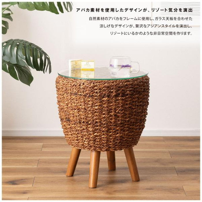 アバカ サイドテーブル W40×D40×H45  azu-nrs-551の画像
