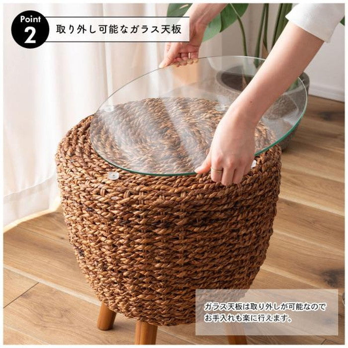 アバカ サイドテーブル W40×D40×H45  azu-nrs-551の画像