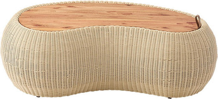 リビングテーブル ベージュ W114×D64×H36.5  azu-nrs-601の画像