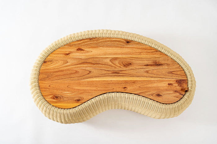 リビングテーブル ベージュ W114×D64×H36.5  azu-nrs-601の画像